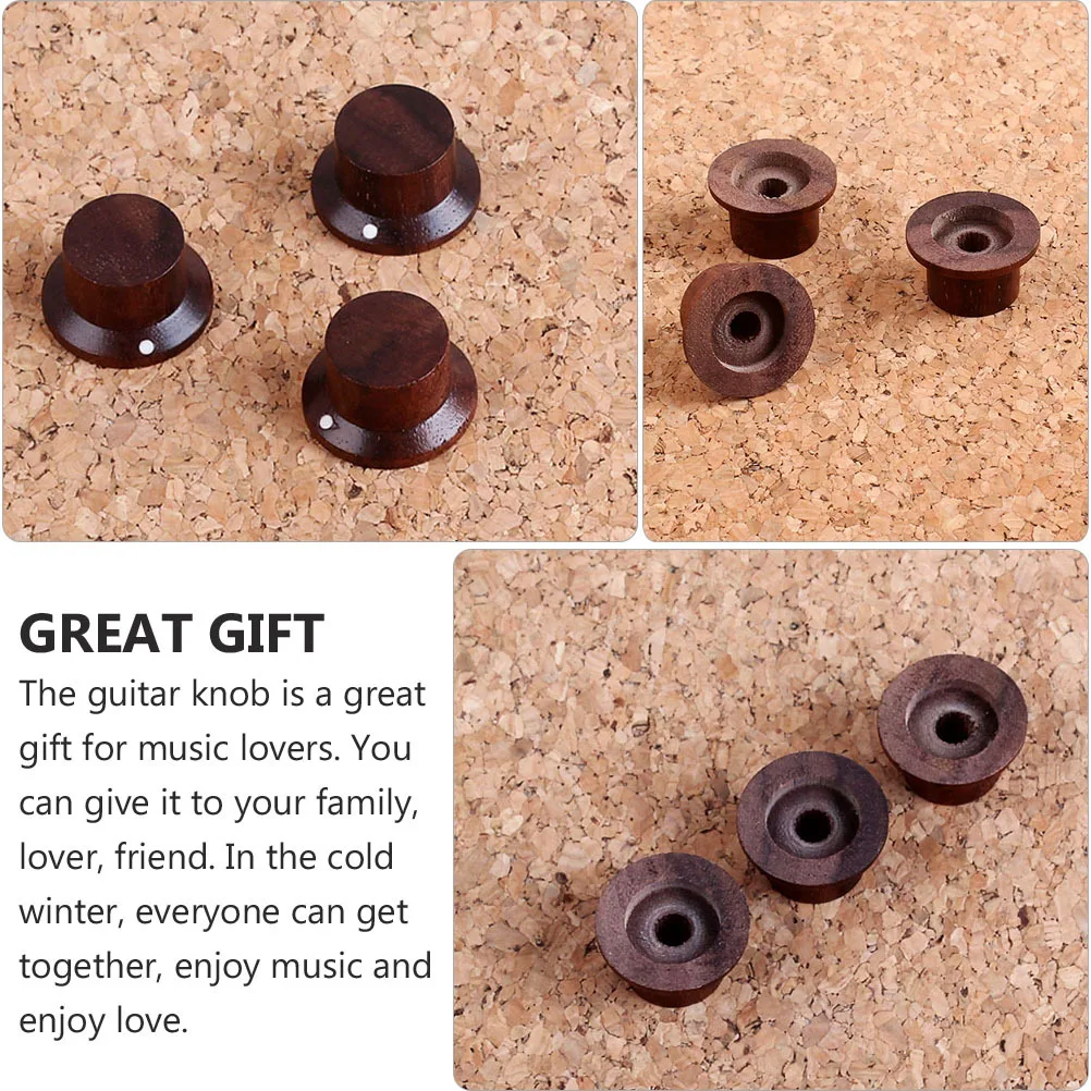 3Pcs Guitar Knobs Rose Wood Electric Acoustic Instrument Accessories Durable Wear Resistant Music Lover Gift Guitar Control Knob
3Pcs Guitar Knobs Rose Wood Electric Acoustic Instrument Accessories Durable Wear Resistant Music Lover Gift Guitar Control Knob