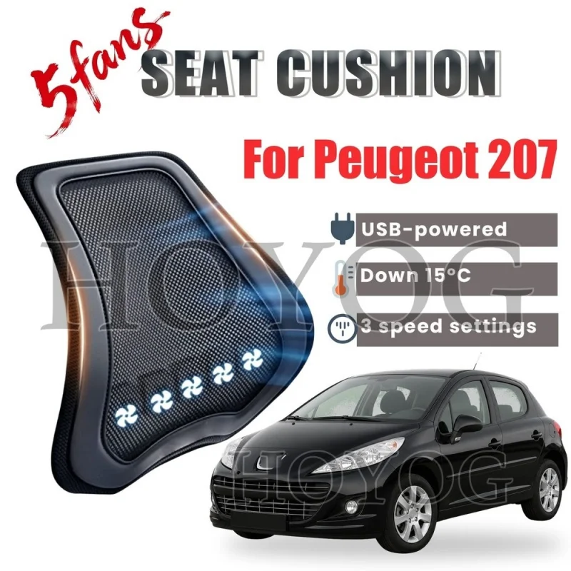 For Peugeot 207 Car Seat Cooling Lumbar Support Cushion Back Support Pillow USB Fan 3 Speed Airflow Breathable Ice Silk
For Peugeot 207 Car Seat Cooling Lumbar Support Cushion Back Support Pillow USB Fan 3 Speed Airflow Breathable Ice Silk