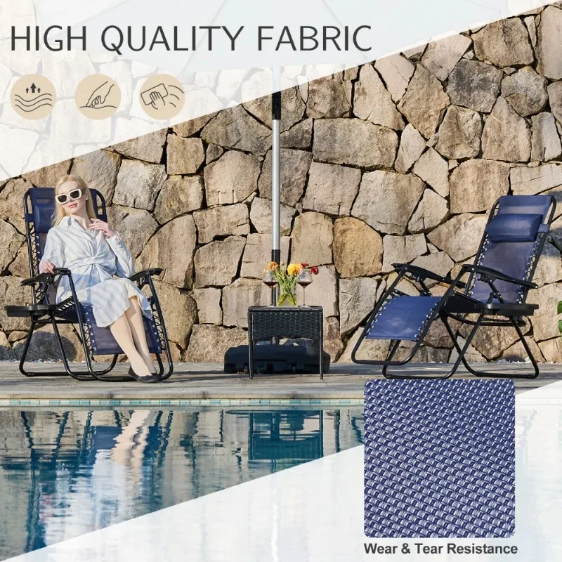 Set of 2 Zero Cravity Lounge Chairs Outdoor Patio Folding Recliners for Pool Beach with Pillow,Cup Holder Beach Chairs Furniture
Set of 2 Zero Cravity Lounge Chairs Outdoor Patio Folding Recliners for Pool Beach with Pillow,Cup Holder Beach Chairs Furniture