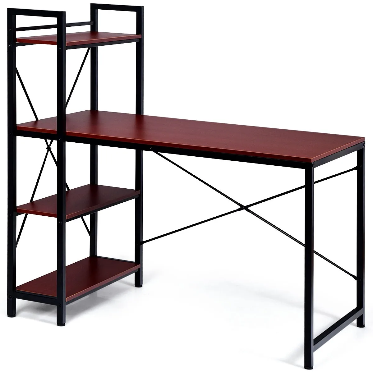 47.5" Computer Desk Writing Desk Study Table Workstation W/ 4-Tier Shelves
47.5" Computer Desk Writing Desk Study Table Workstation W/ 4-Tier Shelves