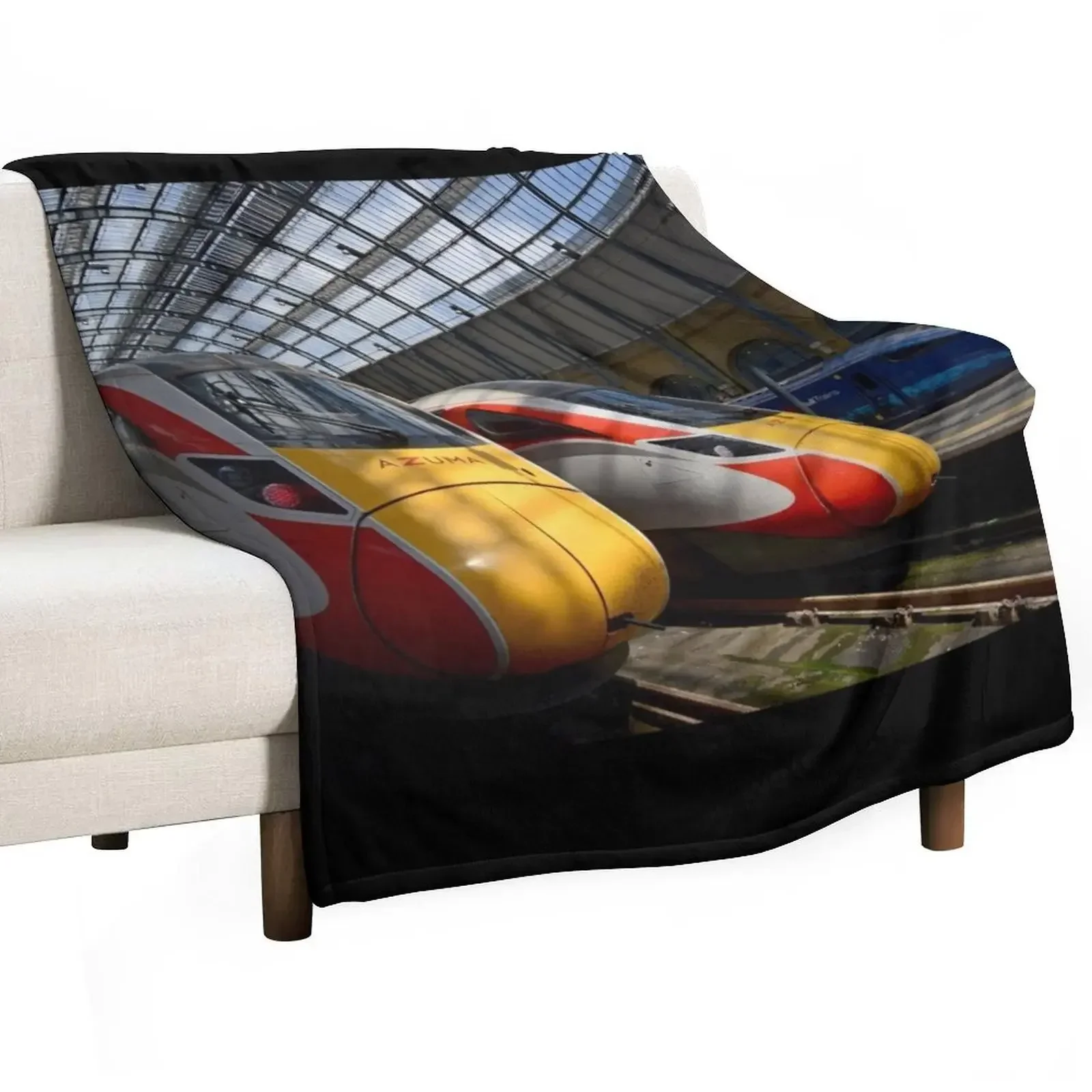 LNER Azuma 801 high speed trains at King's Cross Station Throw Blanket Soft Solid Color Blanket for Couch Bed
LNER Azuma 801 high speed trains at King's Cross Station Throw Blanket Soft Solid Color Blanket for Couch Bed