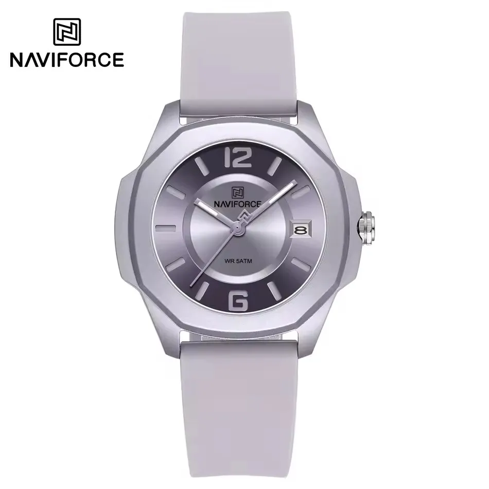NAVIFORCE 7107 модные кварцевые часы для женщин, простой календарь, повседневные водонепроницаемые силиконовые ремешки, женские наручные часы reloj mujer
NAVIFORCE 7107 модные кварцевые часы для женщин, простой календарь, повседневные водонепроницаемые силиконовые ремешки, женские наручные часы reloj mujer