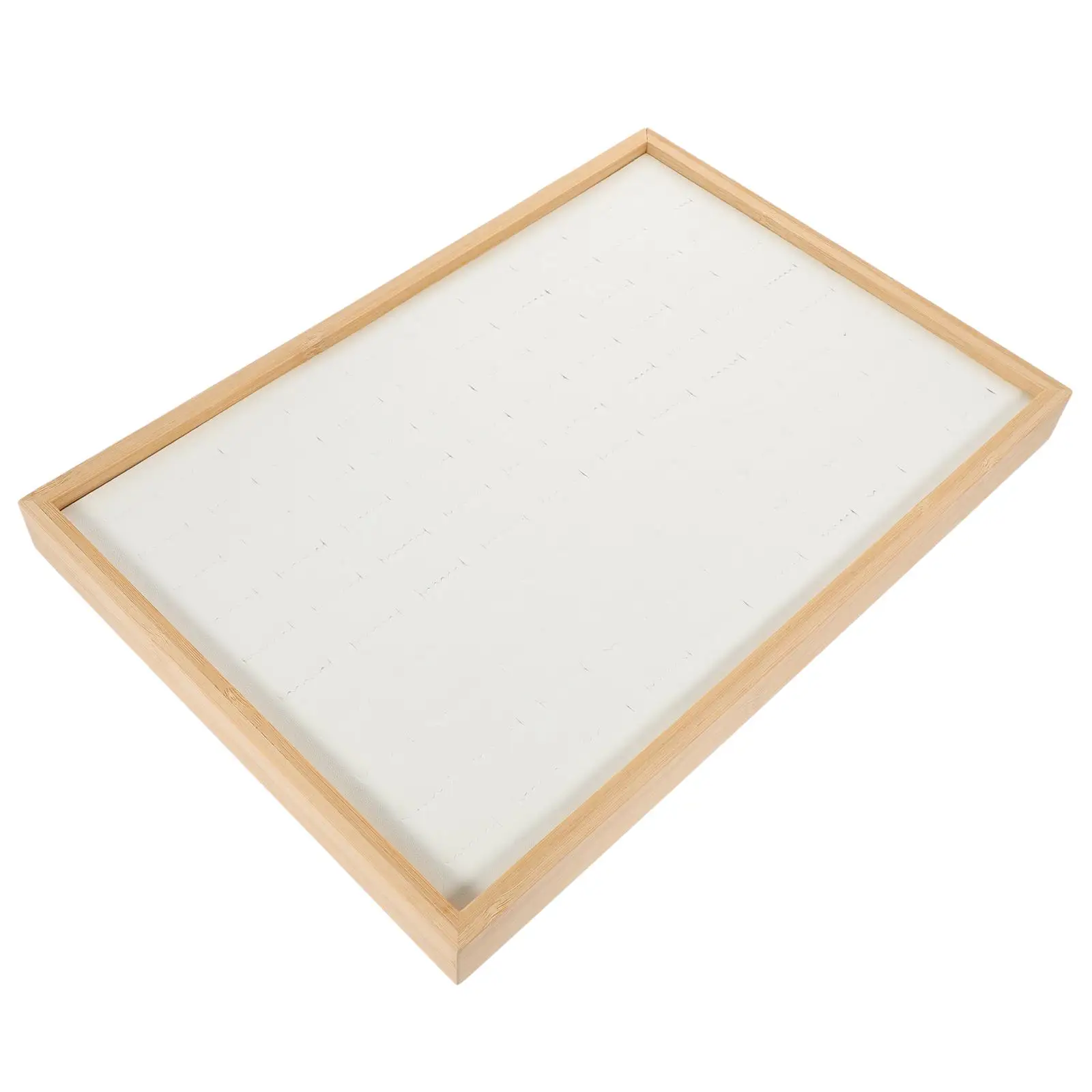 Bamboo Ring Tray 100 Slots Lightweight Practical Jewelry ganizer Storage Display Box Necklace Earrings Brooch Hairclip Protected
Bamboo Ring Tray 100 Slots Lightweight Practical Jewelry ganizer Storage Display Box Necklace Earrings Brooch Hairclip Protected
