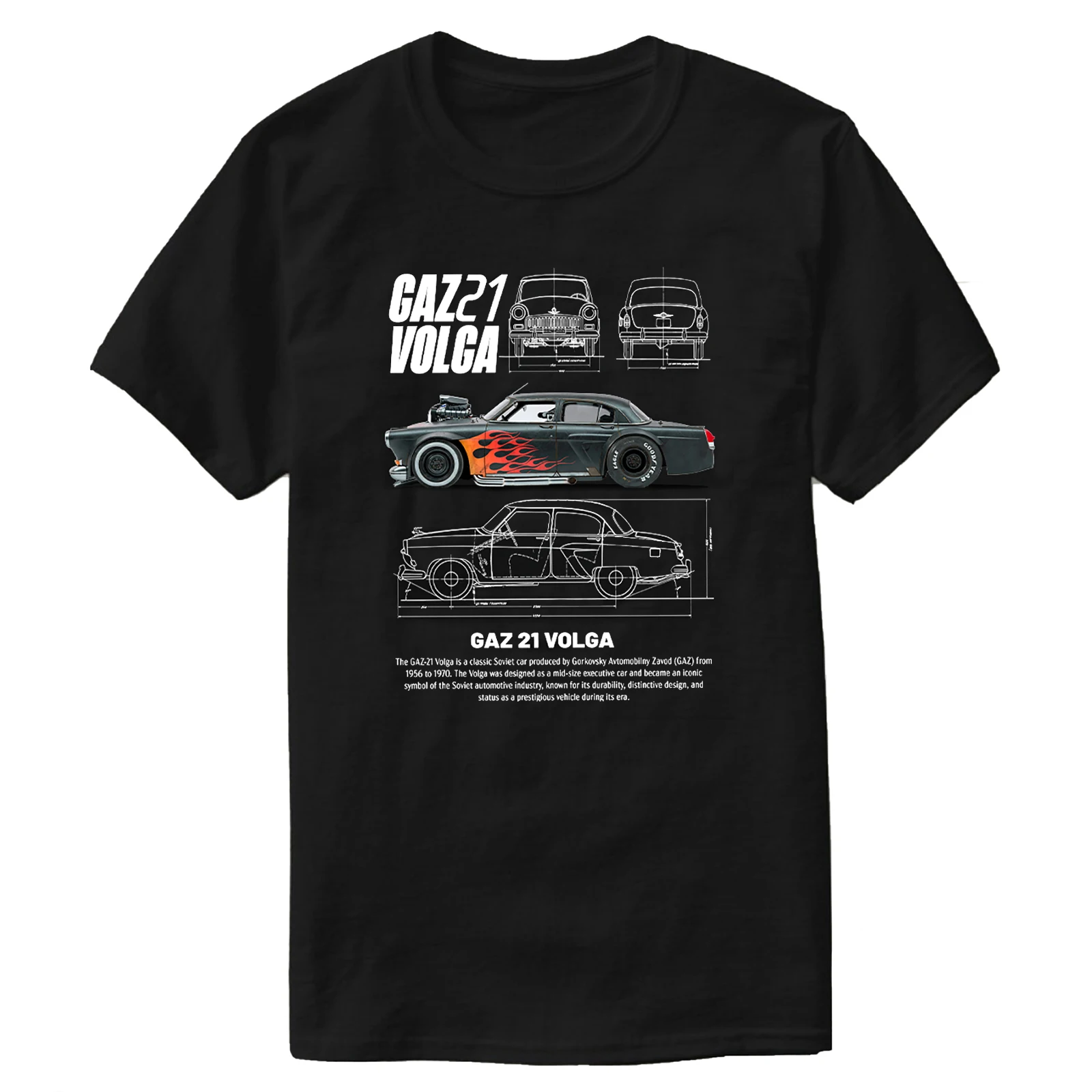 USSR Soviet Vehicle GAZ-21 Volga Car Blueprint T-Shirt 100% Cotton O-Neck Short Sleeve Summer Casual Mens T-shirt Streetwear
USSR Soviet Vehicle GAZ-21 Volga Car Blueprint T-Shirt 100% Cotton O-Neck Short Sleeve Summer Casual Mens T-shirt Streetwear