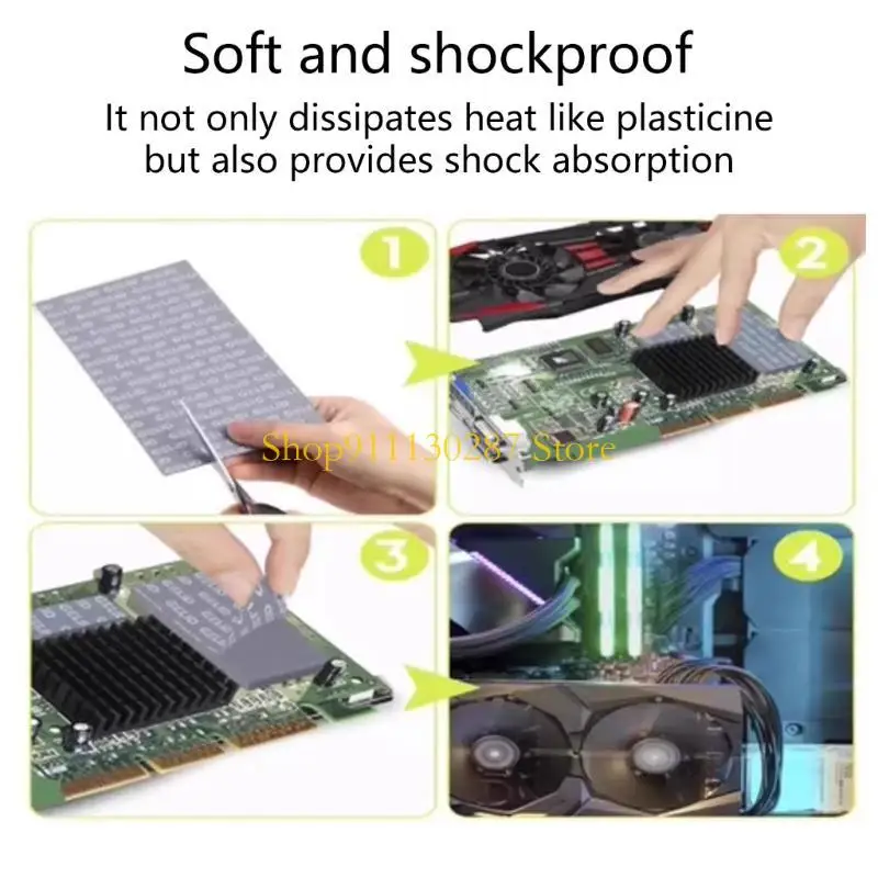 J1HC Computer Cooling Силиконовая тепловая термодувная площадка Эффективное распределение тепла для графического процессора
J1HC Computer Cooling Силиконовая тепловая термодувная площадка Эффективное распределение тепла для графического процессора