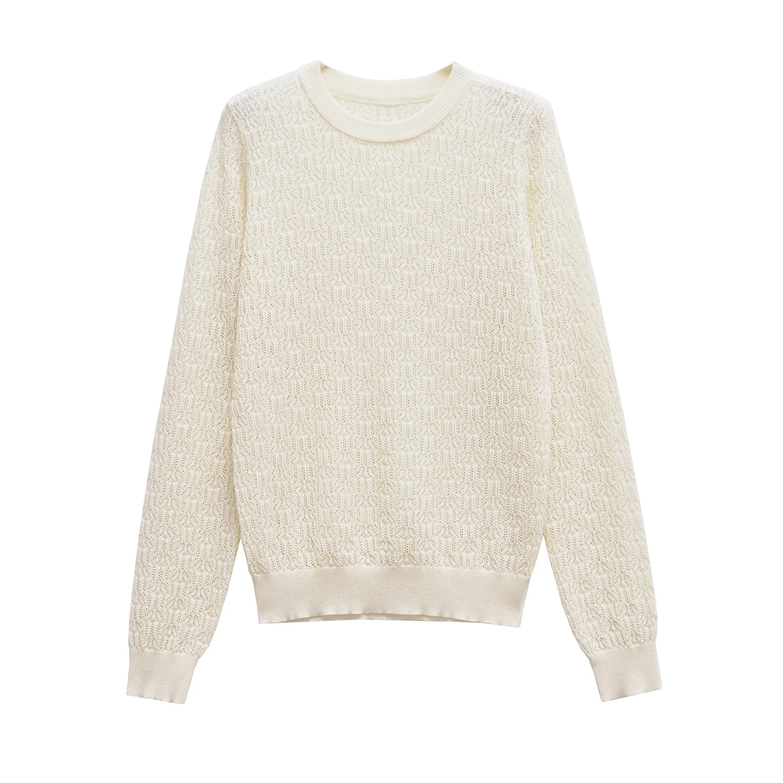 Women's Sweater Spring Thin Knitted Hollow Pullover Round Neck Ribbed Top Solid Knitwear Female Y2k Clothing 3471010
Women's Sweater Spring Thin Knitted Hollow Pullover Round Neck Ribbed Top Solid Knitwear Female Y2k Clothing 3471010