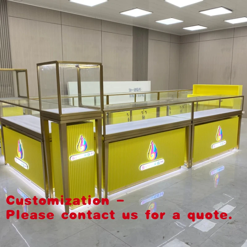 custom.Fashionable Jewelry Display Cabinets Glass Display Yellow Cabinets Creating Atmosphere Jewelry Stores
custom.Fashionable Jewelry Display Cabinets Glass Display Yellow Cabinets Creating Atmosphere Jewelry Stores