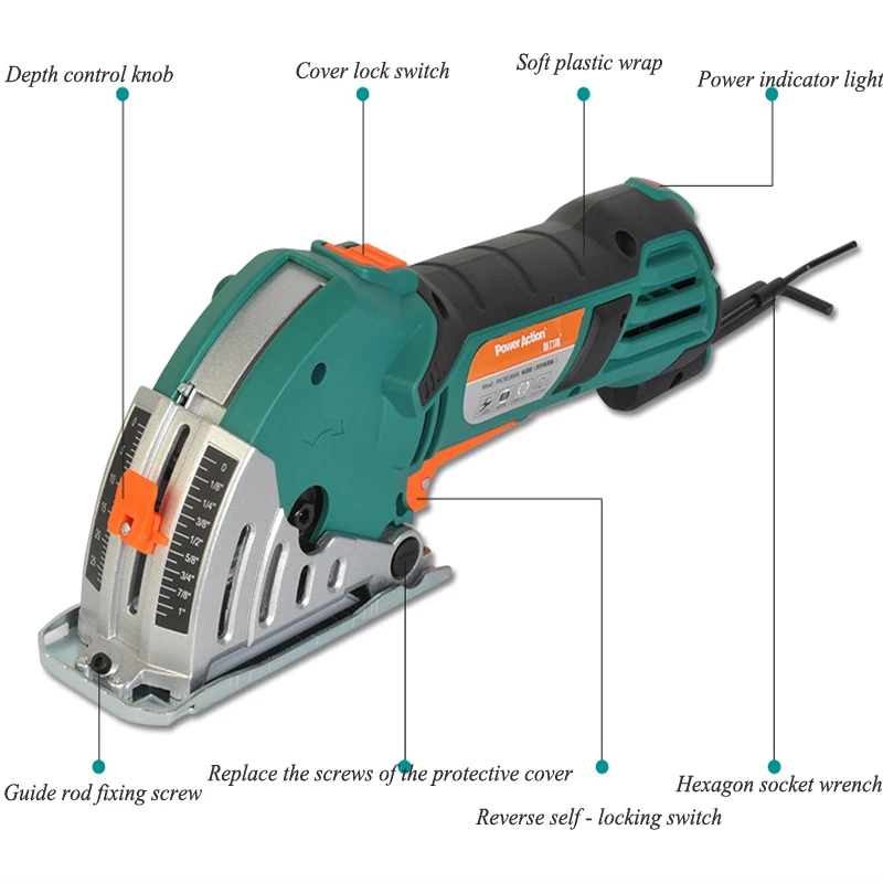 Woodworking Tools Metal Tiles Mini Cutting Electromechanical Circular Saw Household Small Chainsaw Set PS7818MS
Woodworking Tools Metal Tiles Mini Cutting Electromechanical Circular Saw Household Small Chainsaw Set PS7818MS