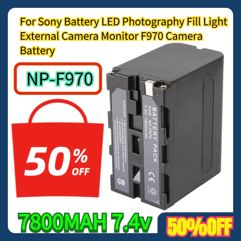 For Sony NPF970 Battery LED Photography Fill Light External Camera Monitor F970 Camera Battery 7800MAH 7.4v
For Sony NPF970 Battery LED Photography Fill Light External Camera Monitor F970 Camera Battery 7800MAH 7.4v