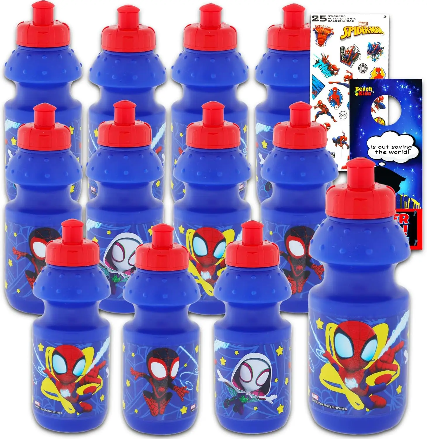 Многоразовые бутылки для воды Spidey & Friends, 12 предметов, 11 унций, с выдвижными крышками
Многоразовые бутылки для воды Spidey & Friends, 12 предметов, 11 унций, с выдвижными крышками