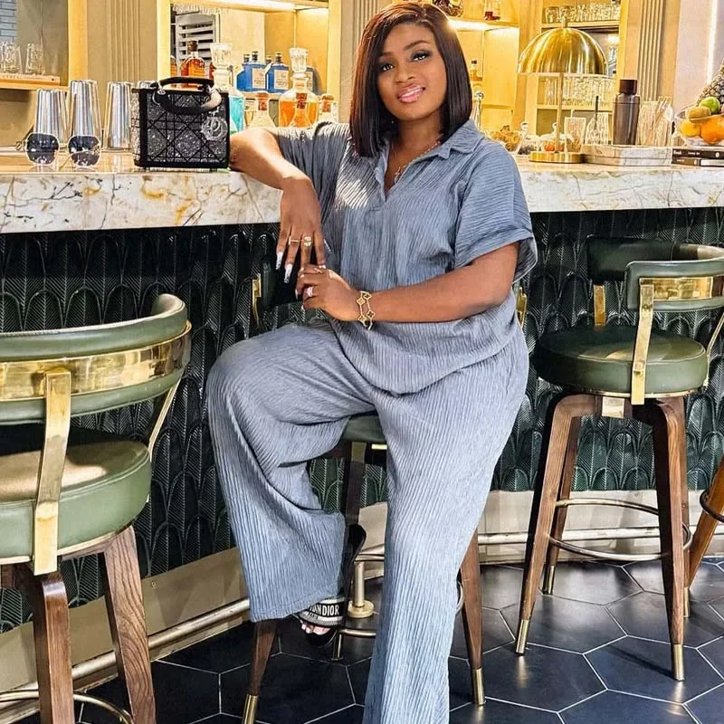 Fashion Women's Set Short Sleeve T-Shirt +wide Leg Pants 2025 Africa Street Active Two 2 Piece Sets Outfits Tracksuit
Fashion Women's Set Short Sleeve T-Shirt +wide Leg Pants 2025 Africa Street Active Two 2 Piece Sets Outfits Tracksuit