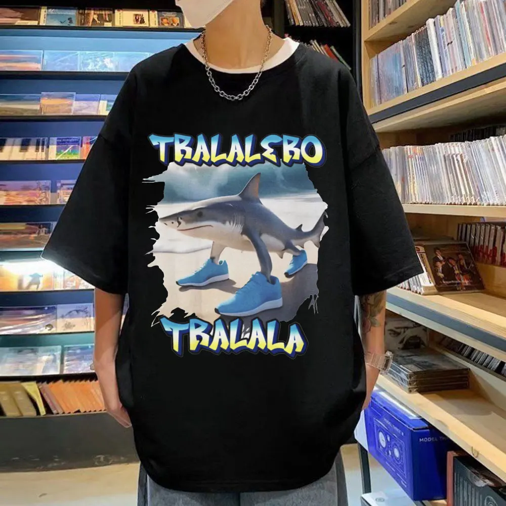 Tralalero Tralala Funny Shark Meme T Shirt Fashion Y2k Clothing Short Sleeve T-shirt Men Women Summer Casual Oversized T-shirts
Tralalero Tralala Funny Shark Meme T Shirt Fashion Y2k Clothing Short Sleeve T-shirt Men Women Summer Casual Oversized T-shirts