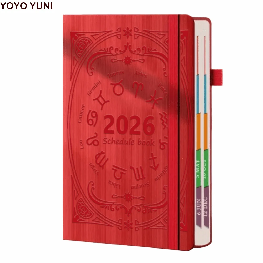English 2026 Schedule Planner Notepad Textured PU Wear-resistant To-do List Notebook Efficiency Portable Diary Writing Pads
English 2026 Schedule Planner Notepad Textured PU Wear-resistant To-do List Notebook Efficiency Portable Diary Writing Pads