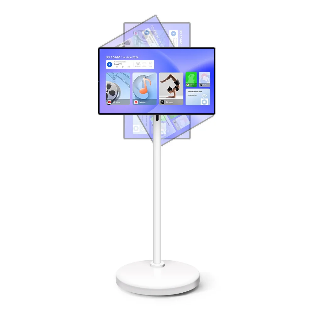 24 Inch Smart TV On Wheels Android 8-core CPU Remote Control Touch Screen With Battery 13MP Camera Portable TV
24 Inch Smart TV On Wheels Android 8-core CPU Remote Control Touch Screen With Battery 13MP Camera Portable TV