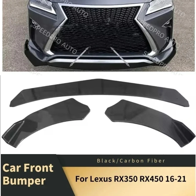 Car Front Bumper Lip Splitter Spoiler Diffuser for L-exus RX350 RX450 16-21 Auto Body Kit Lower Bumper Side Car Accessories
Car Front Bumper Lip Splitter Spoiler Diffuser for L-exus RX350 RX450 16-21 Auto Body Kit Lower Bumper Side Car Accessories