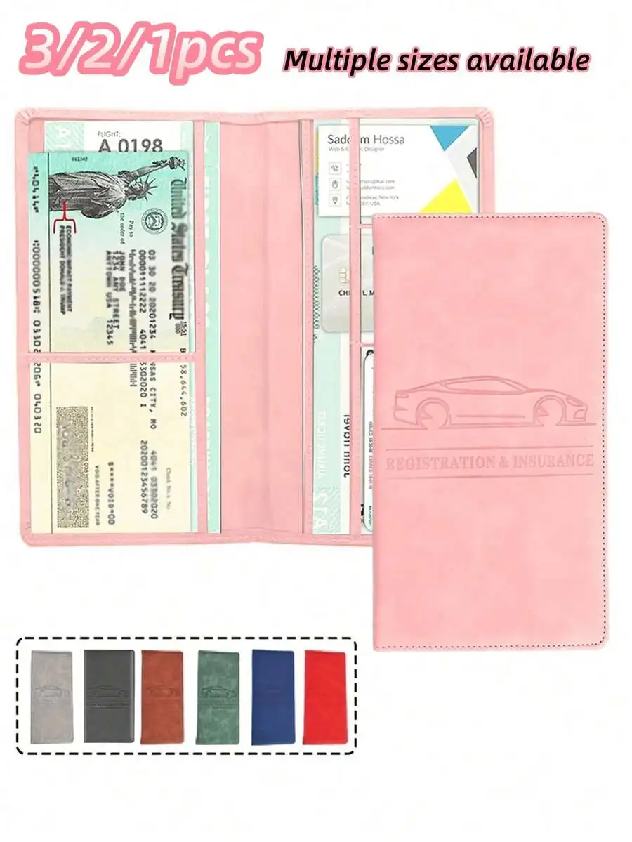 1pcs PU Leather Car Registration & Insurance Card Holder, Glove Box Storage Pouch, Car Truck Document Wallet
1pcs PU Leather Car Registration & Insurance Card Holder, Glove Box Storage Pouch, Car Truck Document Wallet