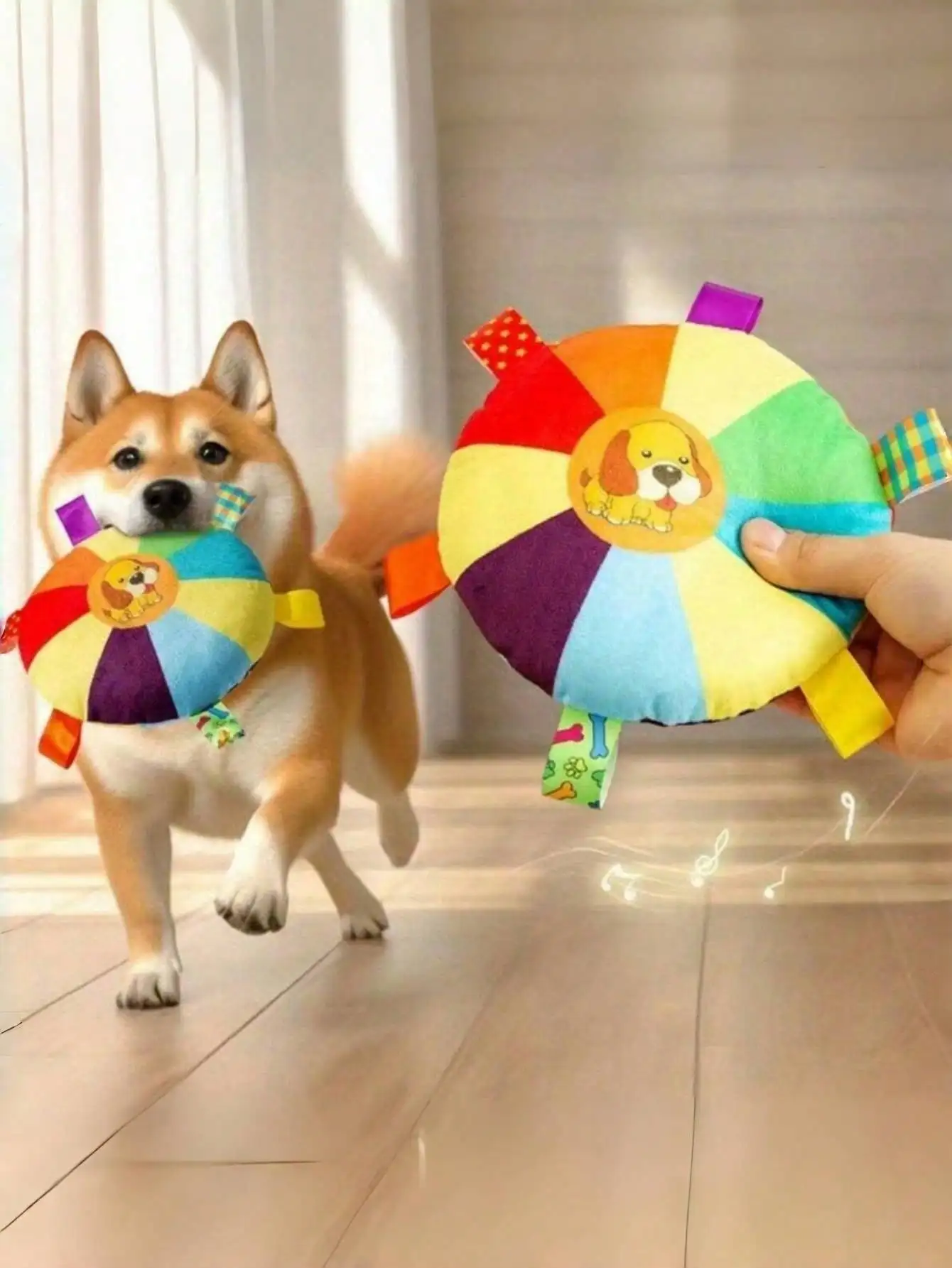 1pc Dog Toy - Cartoon Pattern, Interactive Non-Electric Squeaky Toy, Suitable For All Breeds, Durable Puppy Play & Training Accessory
1pc Dog Toy - Cartoon Pattern, Interactive Non-Electric Squeaky Toy, Suitable For All Breeds, Durable Puppy Play & Training Accessory