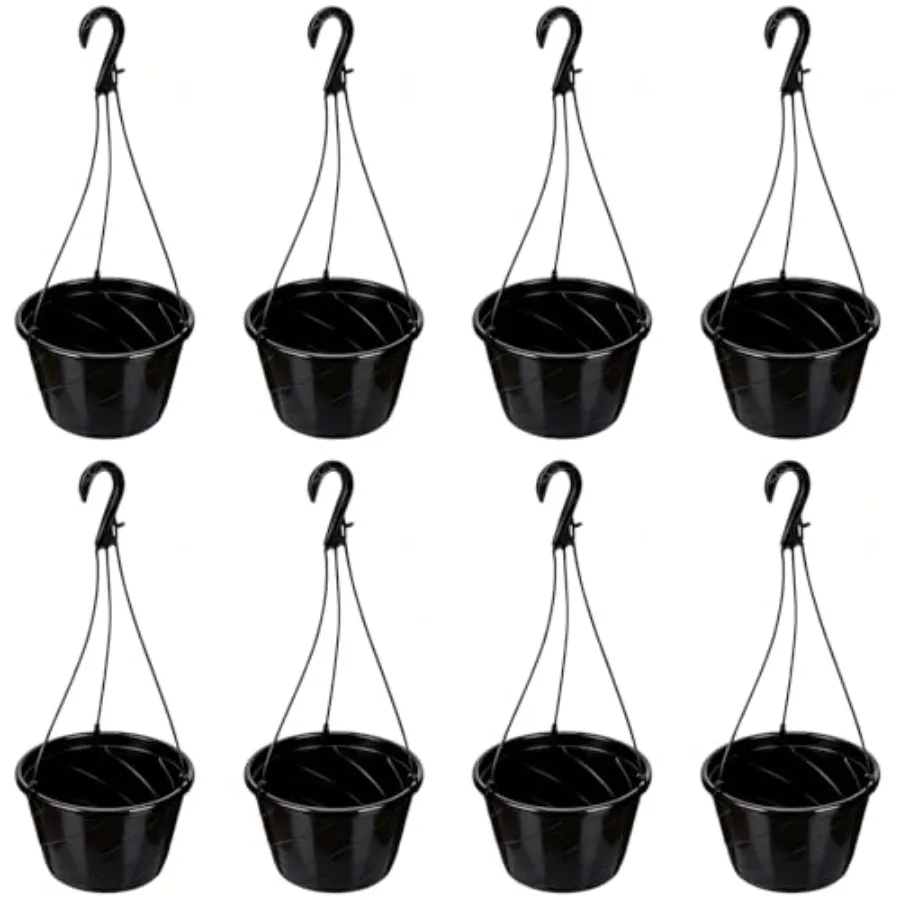 8 Pcs 10 Inch Modern Euro Swirl Hanging Planter Uv-Resistant Plastic Hanging Basket Smart Drainage Lightweight Indoor Outdoor F
8 Pcs 10 Inch Modern Euro Swirl Hanging Planter Uv-Resistant Plastic Hanging Basket Smart Drainage Lightweight Indoor Outdoor F