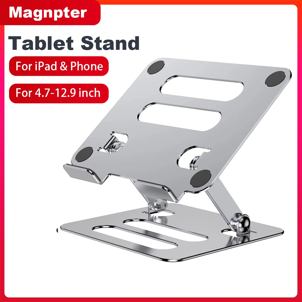 Tablet Stand Aluminum Alloy Tablet Holder Portable Folding Holder for IPad Tablet Desktops Holder Adjustable Mobile Phone Stand
Tablet Stand Aluminum Alloy Tablet Holder Portable Folding Holder for IPad Tablet Desktops Holder Adjustable Mobile Phone Stand