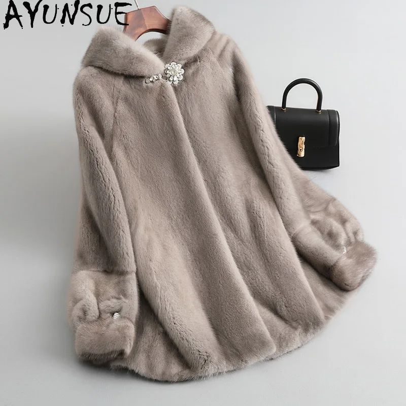 AYUNSUE Natural Mink Fur Coat Woman Mid Length Hooded 2025 Winter Real Fur Coat Woman Clothing Whole Mink Elegant Шуба Женская
AYUNSUE Natural Mink Fur Coat Woman Mid Length Hooded 2025 Winter Real Fur Coat Woman Clothing Whole Mink Elegant Шуба Женская