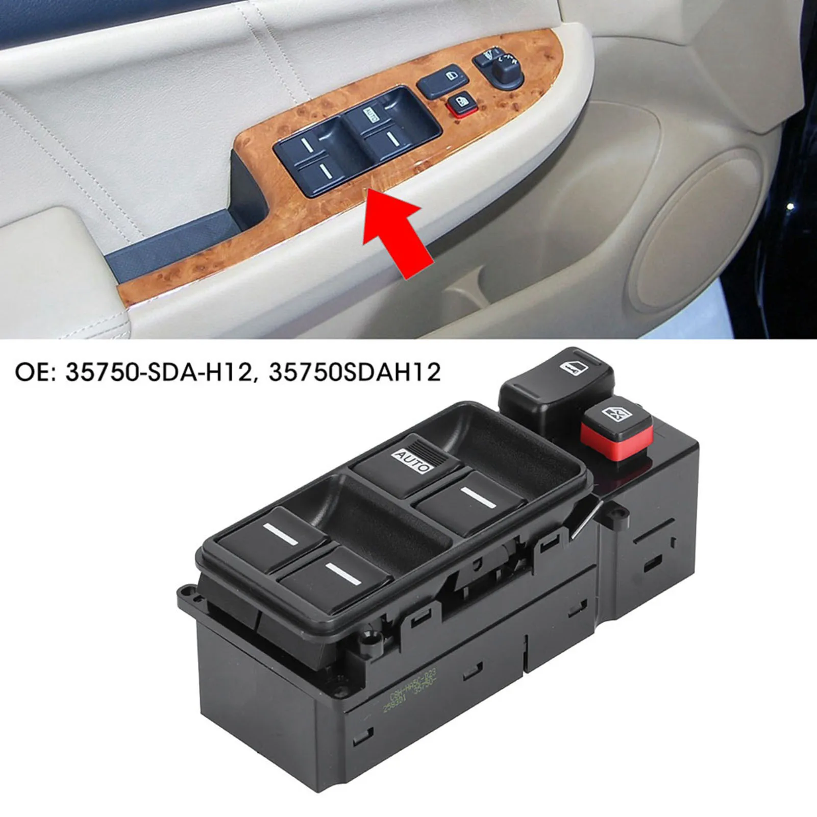 35750SDAH12 Left Front Electric Power Window Control 35750SDAH12 Power Window Master Window Master Control
35750SDAH12 Left Front Electric Power Window Control 35750SDAH12 Power Window Master Window Master Control