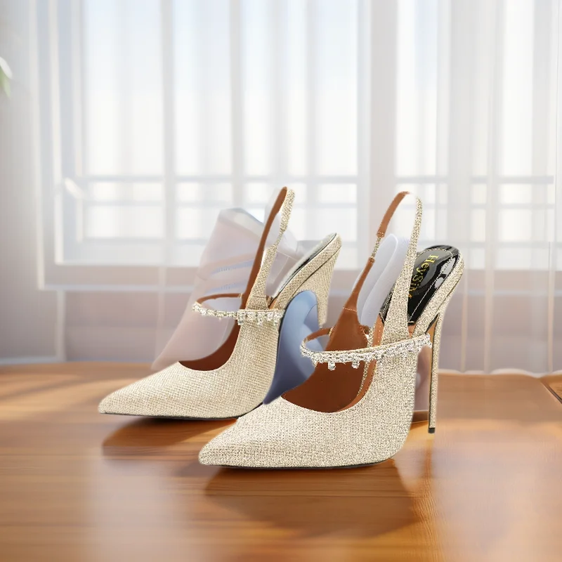 Summer Stilettos Women's Slingbacks Shoes Diamond Buckle Sandals 15cm Thin Heel Pointed Toe Catwalk Shows Party Dress Pumps
Summer Stilettos Women's Slingbacks Shoes Diamond Buckle Sandals 15cm Thin Heel Pointed Toe Catwalk Shows Party Dress Pumps