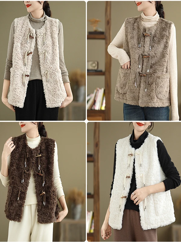 Fall Winter Loose Lightweight Warm Svel Large Size Vest Ele oulder Coat Women's Faion Outerwear
Fall Winter Loose Lightweight Warm Svel Large Size Vest Ele oulder Coat Women's Faion Outerwear