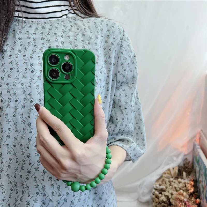 Green three-dimensional woven pattern phone case suitable foriphone15promax,Wrist Strap Girl Style
Green three-dimensional woven pattern phone case suitable foriphone15promax,Wrist Strap Girl Style