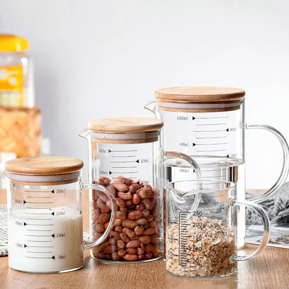 1 set 1 Set Of Thickened Measuring Glass Cup Multi-Function Household Milk Accessory Versatile Glass Storage For Juice Oil Cream
1 set 1 Set Of Thickened Measuring Glass Cup Multi-Function Household Milk Accessory Versatile Glass Storage For Juice Oil Cream