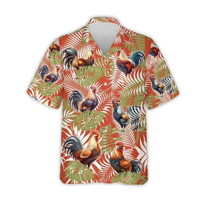 Full Print Animal Chicken Rooster Graphic Beach Shirt Casual Short Sleeve Farm Tropical Aloha Shirts For Men Clothes Tops
Full Print Animal Chicken Rooster Graphic Beach Shirt Casual Short Sleeve Farm Tropical Aloha Shirts For Men Clothes Tops