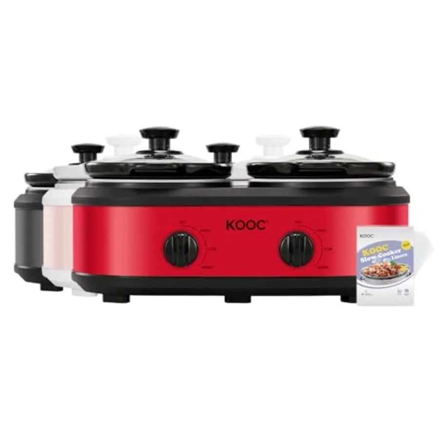Double Small Slow Cooker Buffet Server and Warmer 2 Mini Pots with 3 Individual Adjustable Temp Dual Ceramic Pots Free Liners f
Double Small Slow Cooker Buffet Server and Warmer 2 Mini Pots with 3 Individual Adjustable Temp Dual Ceramic Pots Free Liners f