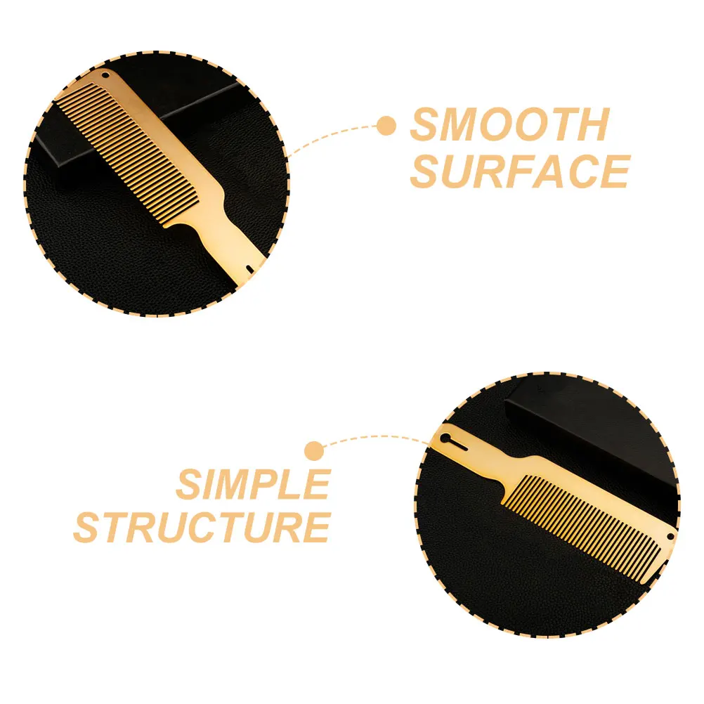 Hair Men Barber Styling Steel Wide Tooth Detangler Durable Travel Shape Steel Comb Mens Travel Stylist Comb
Hair Men Barber Styling Steel Wide Tooth Detangler Durable Travel Shape Steel Comb Mens Travel Stylist Comb