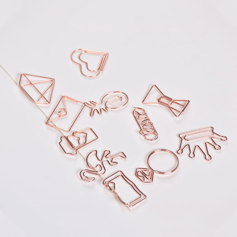 24Pcs Rose Gold Crown Shaped Paper Clips Creative Bookmarks Sturdy Metal Clips Office School Hand Account Essentials
24Pcs Rose Gold Crown Shaped Paper Clips Creative Bookmarks Sturdy Metal Clips Office School Hand Account Essentials