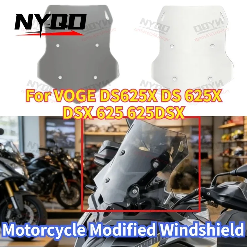 Fit For VOGE DS625X DS 625X DSX 625 625DSX Motorcycle Modified Windshield Heightened Widened Windscreen Wind Deflector Protector
Fit For VOGE DS625X DS 625X DSX 625 625DSX Motorcycle Modified Windshield Heightened Widened Windscreen Wind Deflector Protector
