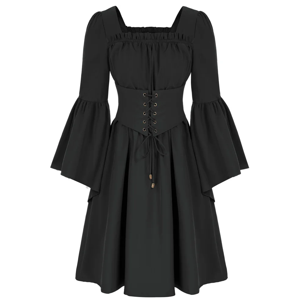 SD Women Renaissance Waistband Decorated Dress Long Sleeve Square Neck Dress
SD Women Renaissance Waistband Decorated Dress Long Sleeve Square Neck Dress