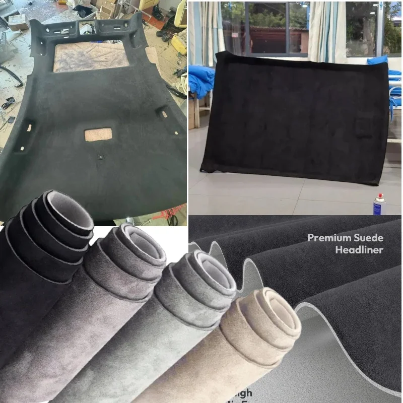 Auto Upholstery Repair Fabric Non-Adhesive Car Headliner Fabric with Foam Backing Flexible Durable Suede for Roof Replacement
Auto Upholstery Repair Fabric Non-Adhesive Car Headliner Fabric with Foam Backing Flexible Durable Suede for Roof Replacement