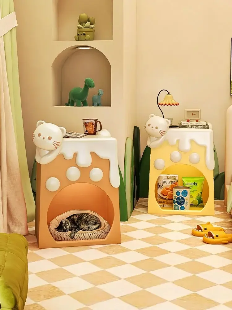 Cute, Cat Nest, Bedside Table, Household, Bedroom, Side Cabinet, Cartoon, Cream Wind, Shelf
Cute, Cat Nest, Bedside Table, Household, Bedroom, Side Cabinet, Cartoon, Cream Wind, Shelf