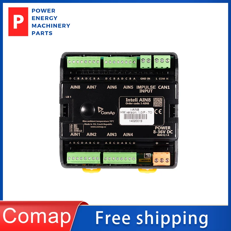 Generator Controller Inteli AIN8 Genuine I-AIN8 I/O Modules Extension Peripheral Module
Generator Controller Inteli AIN8 Genuine I-AIN8 I/O Modules Extension Peripheral Module