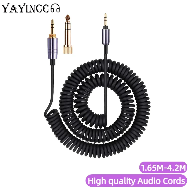 3.5MM+6.35MM Replacement Spring Relief Coiled Cable for Audio-Technica ATH-M50xBT2 M50xBT ATH-SR50BT Headphones Cables Cords ,
3.5MM+6.35MM Replacement Spring Relief Coiled Cable for Audio-Technica ATH-M50xBT2 M50xBT ATH-SR50BT Headphones Cables Cords ,