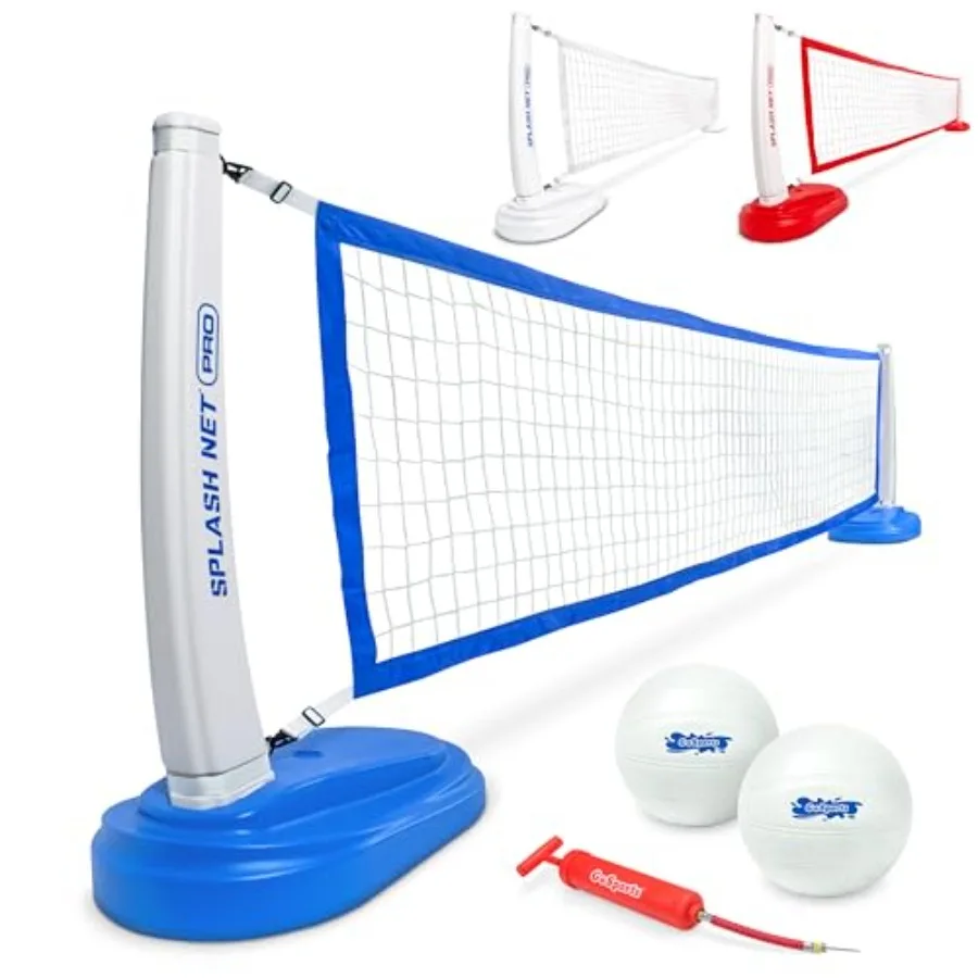 Splash Net PRO Pool Volleyball Net - Red White or Blue - Includes 2 Water Volleyballs and Pump
Splash Net PRO Pool Volleyball Net - Red White or Blue - Includes 2 Water Volleyballs and Pump