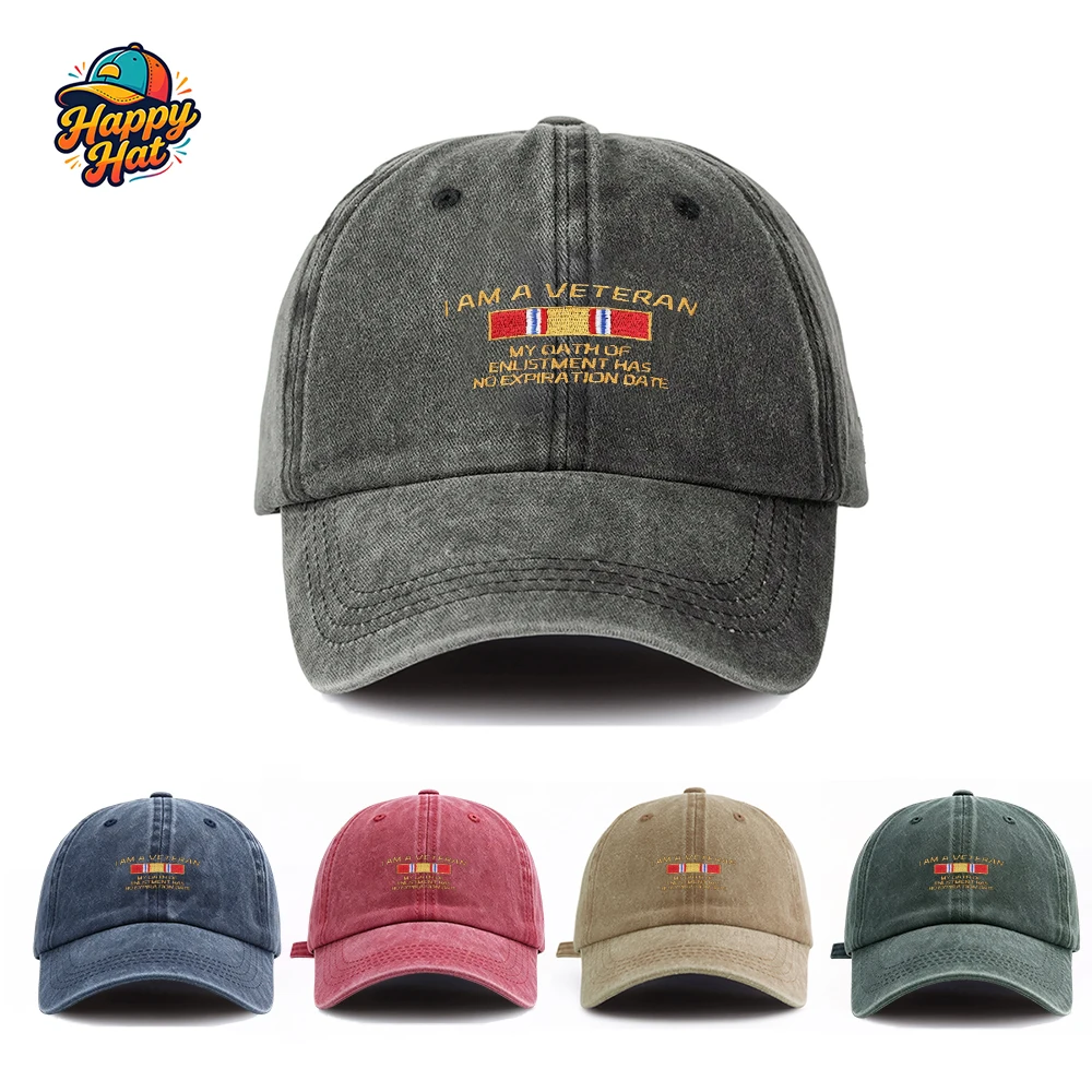 Vintage I Am A Veteran Embroidered Casual Baseball Cap For Outdoor Sports Street Daily Summer Sun
Vintage I Am A Veteran Embroidered Casual Baseball Cap For Outdoor Sports Street Daily Summer Sun