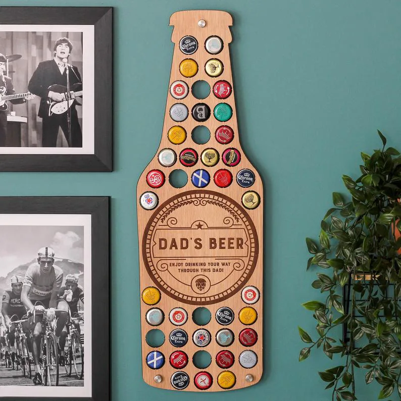 DIY Custom Name Creative Wooden Beer Caps Holder Wall Decor Wooden Hanging Crafts for Beer Tavern Decoration
DIY Custom Name Creative Wooden Beer Caps Holder Wall Decor Wooden Hanging Crafts for Beer Tavern Decoration