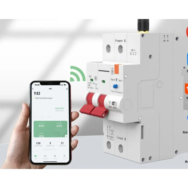 Wireless intelligent circuit breaker 1-4p with metering prepaid meter over and under voltage protection
Wireless intelligent circuit breaker 1-4p with metering prepaid meter over and under voltage protection