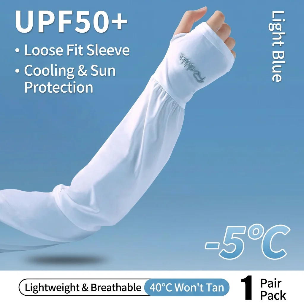 Uv Arm Sleeves Ice Silk Ice Silk Arm Sleeves Thumb Hole Sleeves Lightweight For Spring Daily Outings Commuting
Uv Arm Sleeves Ice Silk Ice Silk Arm Sleeves Thumb Hole Sleeves Lightweight For Spring Daily Outings Commuting