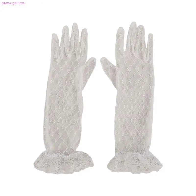 D0JC 1 пара элегантных кружевных перчаток для девочек, праздничные варежки для первого причастия
D0JC 1 пара элегантных кружевных перчаток для девочек, праздничные варежки для первого причастия