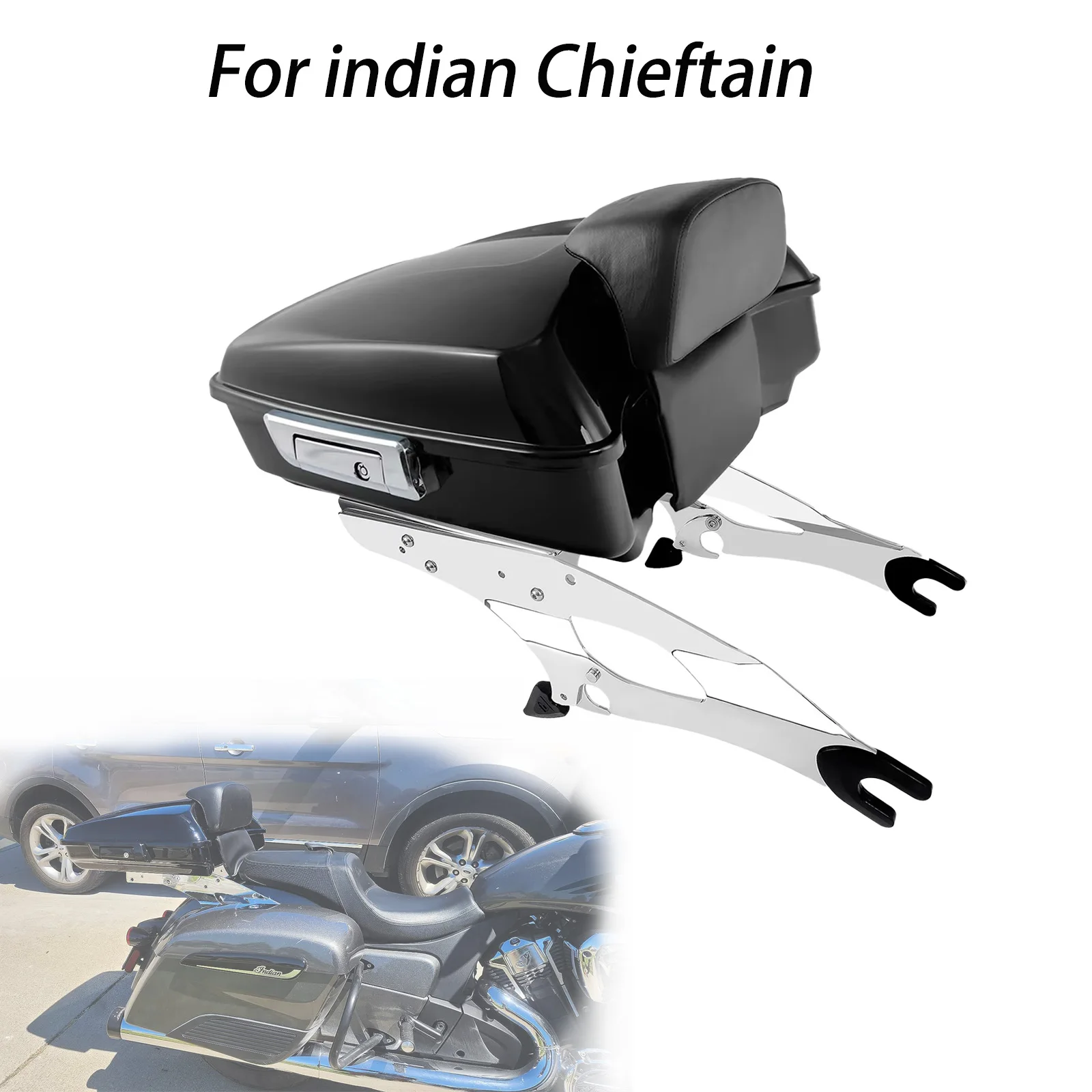 For Indian Chieftain Roadmaster Challenger 14-25 Chopped 10.7" Top Case Box Motorcycle Suitcases Trunk With Luggage Rack Kit
For Indian Chieftain Roadmaster Challenger 14-25 Chopped 10.7" Top Case Box Motorcycle Suitcases Trunk With Luggage Rack Kit