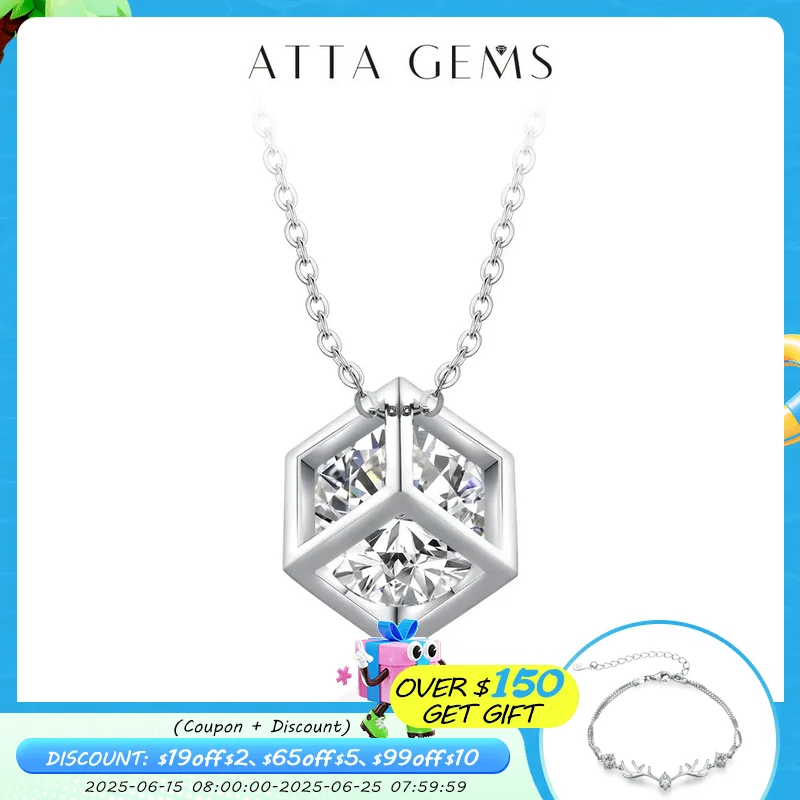 ATTAGEMS Luxury 4.0ct D Color Moissanite Necklace for Women 925 Sterling Silver White Gold Plated Pendant Party Anniversary Gift
ATTAGEMS Luxury 4.0ct D Color Moissanite Necklace for Women 925 Sterling Silver White Gold Plated Pendant Party Anniversary Gift