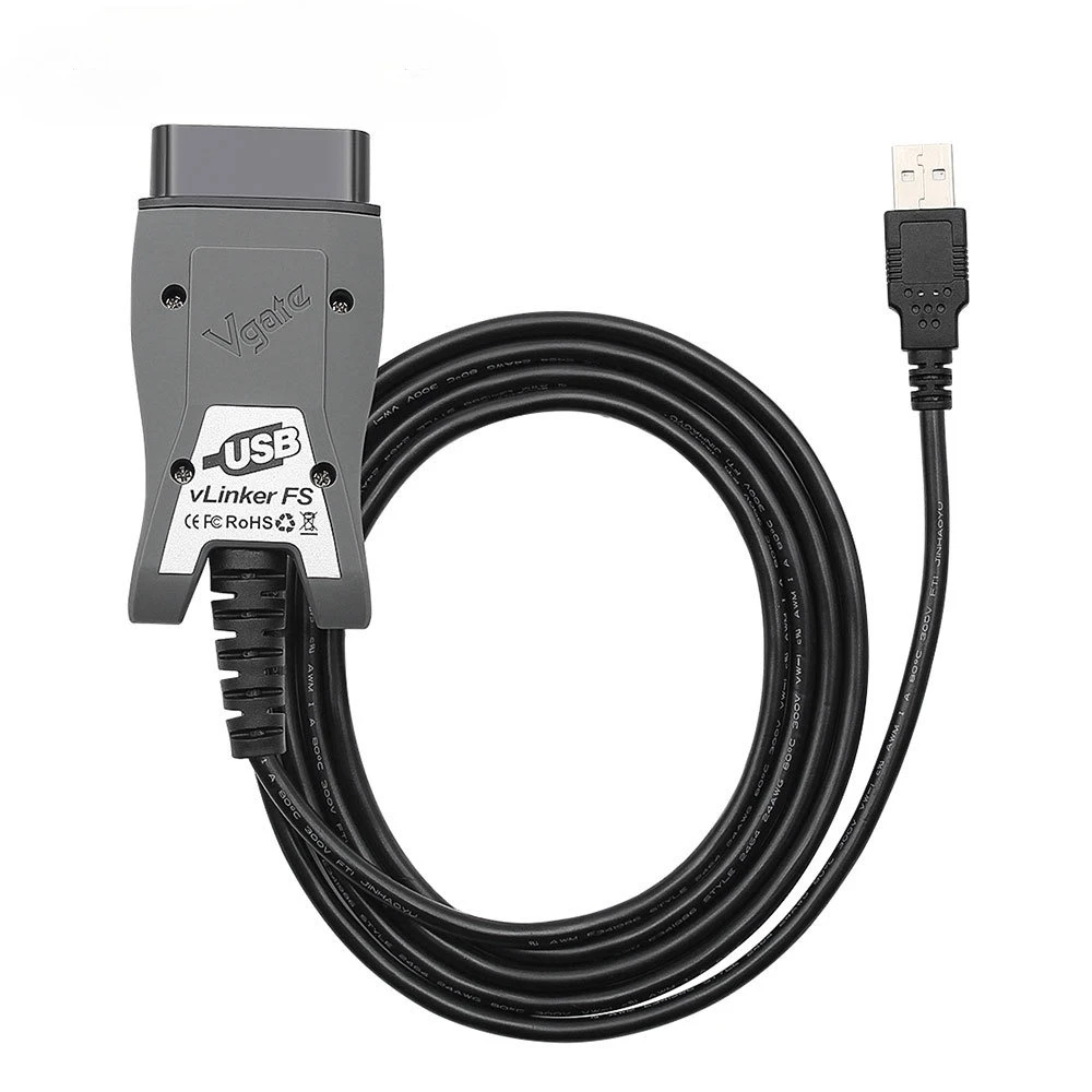 Vgate VLinker FS USB ELM327 For Ford FORScan For Mazda HS MS CAN ELM327 OBD2 Car Diagnostic Scanner Interface Tools
Vgate VLinker FS USB ELM327 For Ford FORScan For Mazda HS MS CAN ELM327 OBD2 Car Diagnostic Scanner Interface Tools