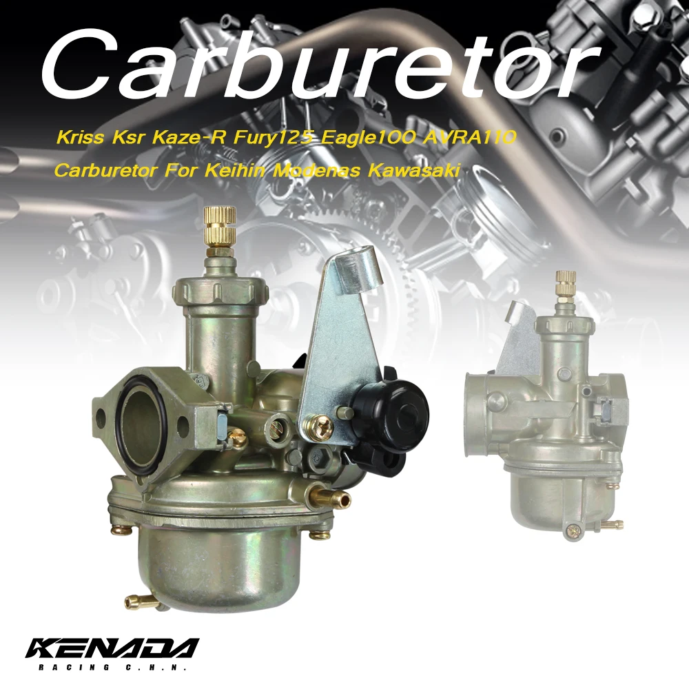 Motorcycle Carburetor Kriss Ksr Kaze-R Fury125 Eagle100 AVRA110 Carburetor For Keihin Modenas Kawasaki
Motorcycle Carburetor Kriss Ksr Kaze-R Fury125 Eagle100 AVRA110 Carburetor For Keihin Modenas Kawasaki