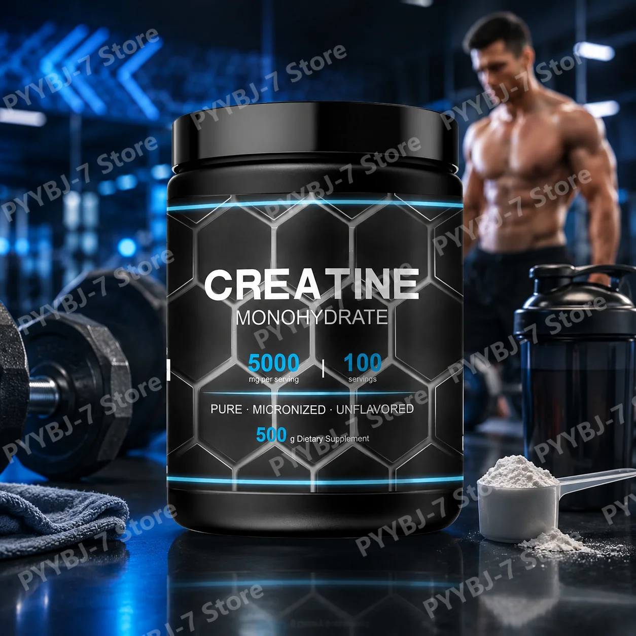 Creatine Monohydrate Powder 500g Unflavored Micronized Supplement for Workout Recovery Muscle Support Men Women
Creatine Monohydrate Powder 500g Unflavored Micronized Supplement for Workout Recovery Muscle Support Men Women